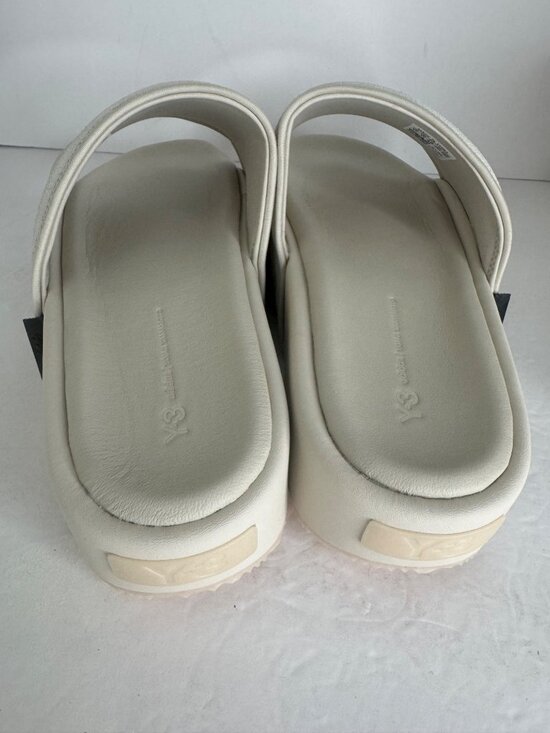 New ADIDAS Y-3 SLIDE Orb Grey Core Brown Linen F 39 Men\'s US 6